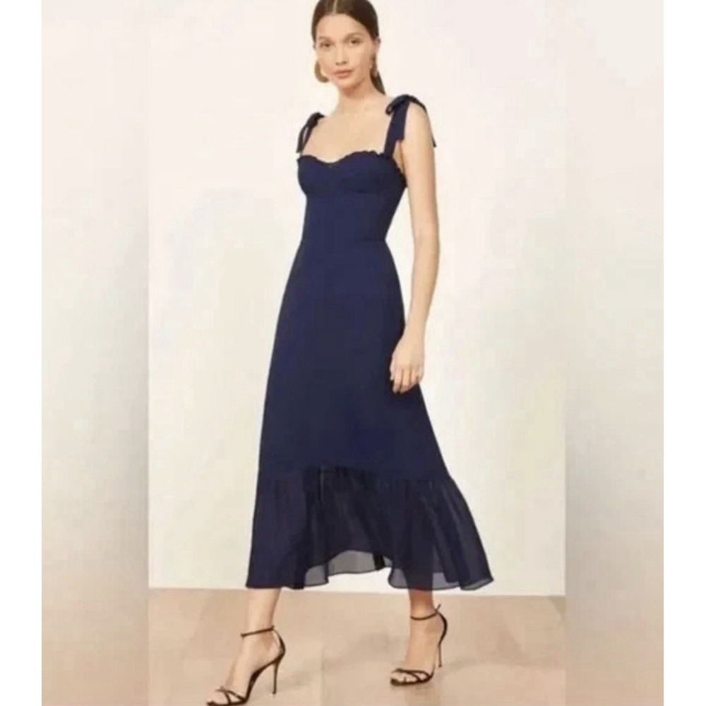 REFORMATION Nikita Dress in Navy Size 0